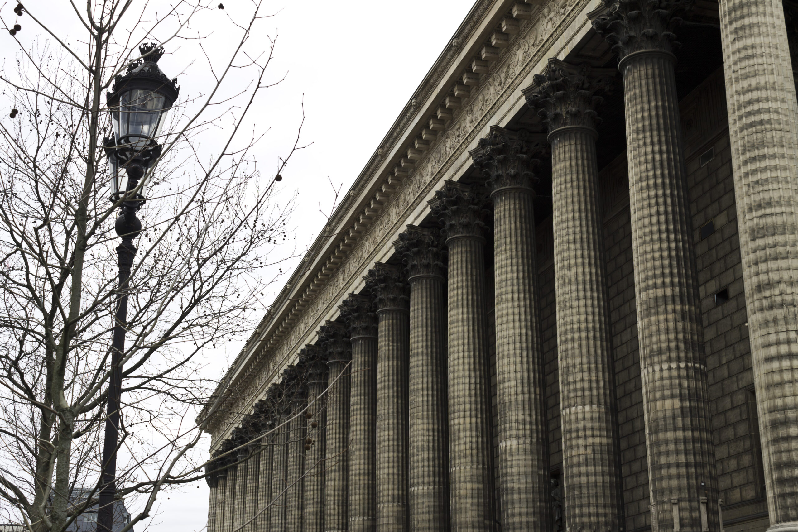 La Madeleine columns in Paris, France